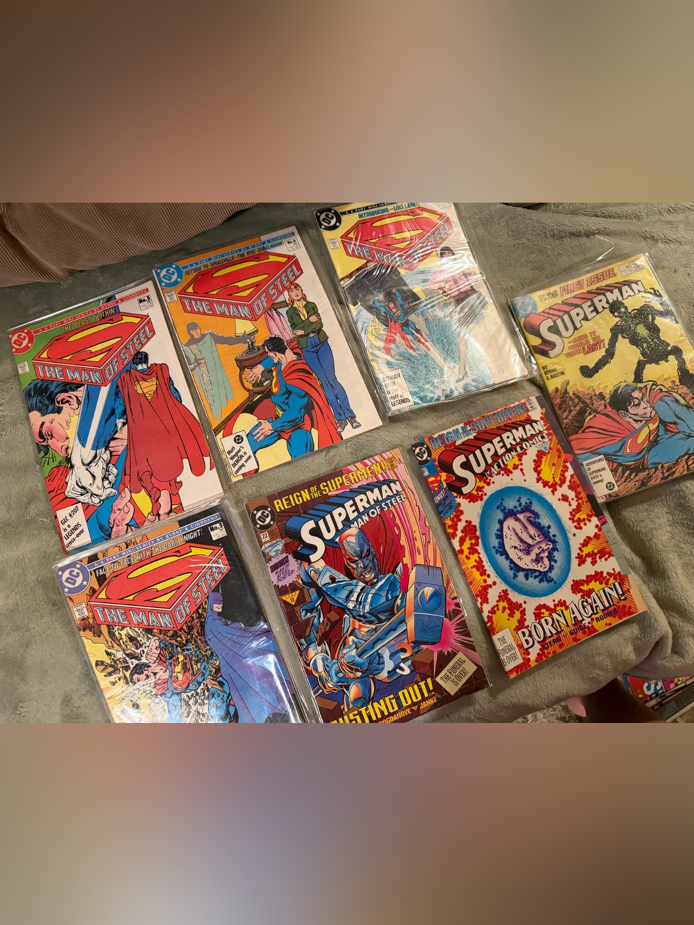 VTG 80s/90s DC Comics SuperMan Reader Lot of (7)